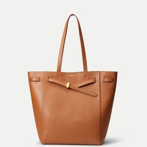 Veronica Beard Brown Leather Tote with Timeless Design